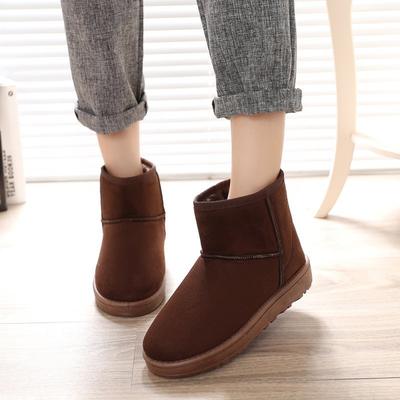 Modische/sexy Flachmaul-Anti-Rutsch-Wanderstiefel für den Winter, neu, runde Zehenpartie, bequem und lässig, warme Schneestiefel für Damen