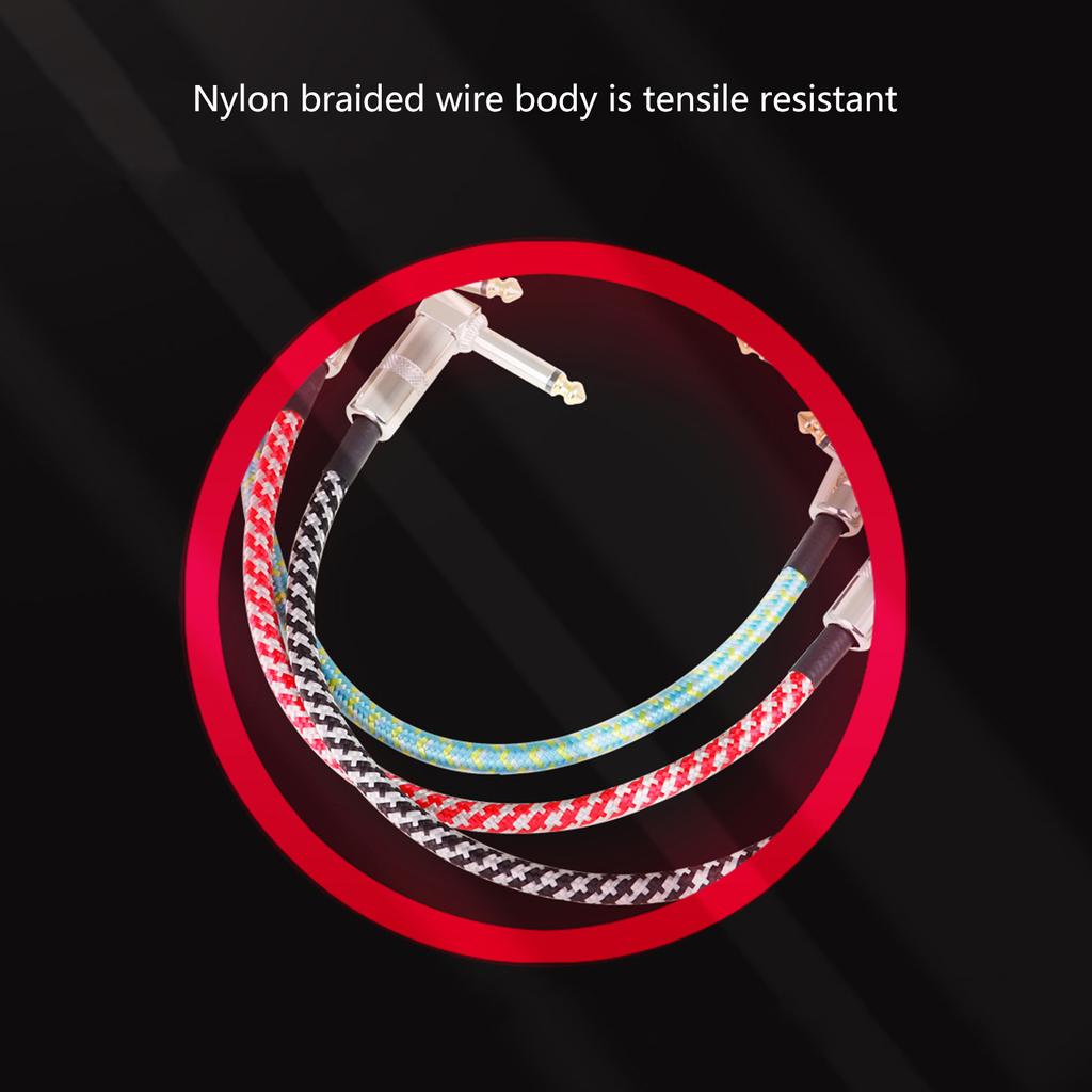 Guitar Patch Cables Professional Patch Cables for Guitar Pedals Low Noise Good Quality Guitar Patch Cable Right Angle