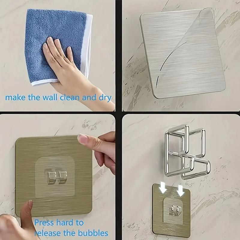 1/2Pcs Stainless Steel Washbasin Hook Multifunction Punch-free Kitchen Bathroom Rack Basin Storage Rack Towel Hanging Holder