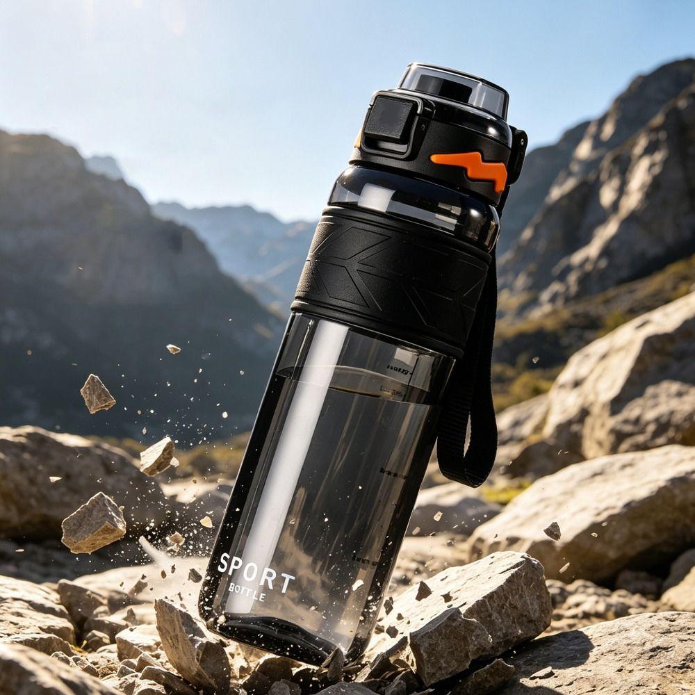 750/1000ML Sport Water Bottle with Straw Outdoor Water Bottle Portable Student Water Bottle  School