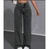 European and American Foreign Trade New Jeans Women's Casual Loose Leopard Print Women's Trousers Women