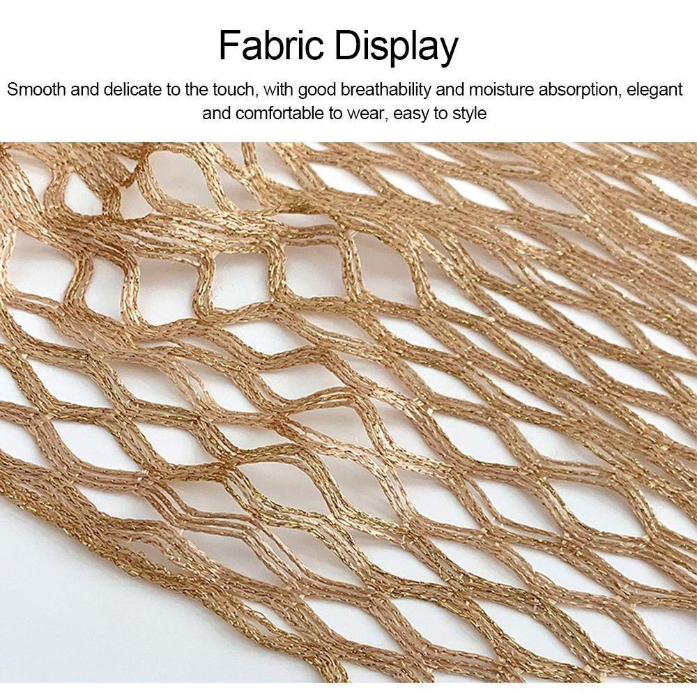 Gold Silver Wire Mesh Beach Towel Knitted Poncho Bohemian Style Cloak  Sun Protection