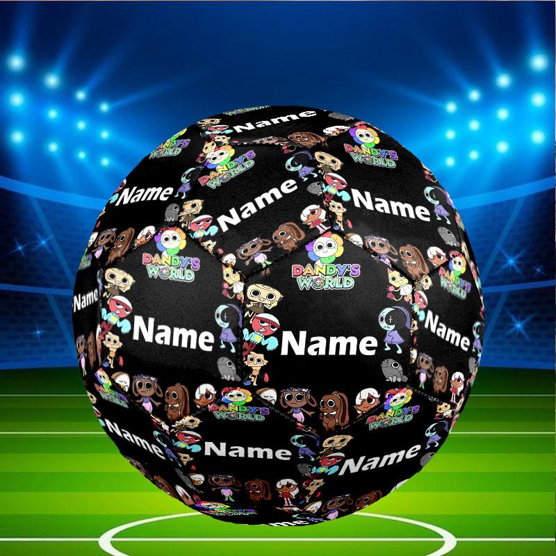 Custom Name Personalized Dandy's World Print Size 5 Soccer Ball Training & Match Football, for Team, Kicking, Gift for Football Enthusiasts
