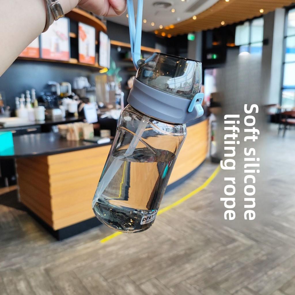 Cute Plastic Water Cup With Locking Clamp For Outdoor Car Office And Student Use