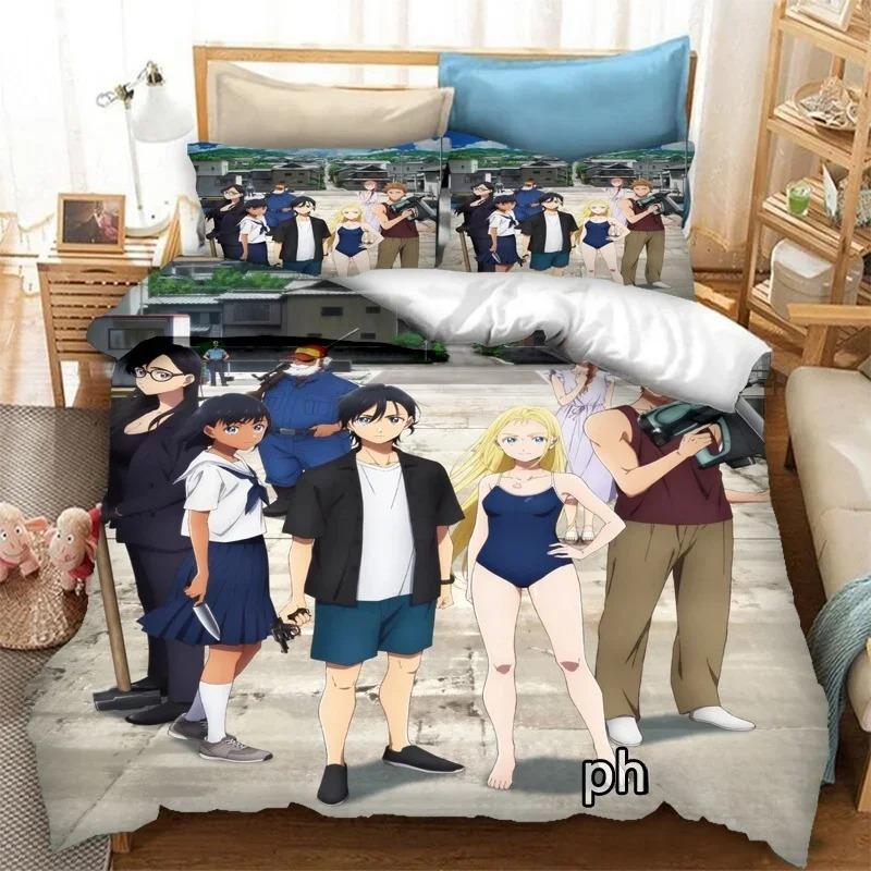 Fashion 3D Print Anime Summer Time Rendering  Bedding Set Duvet Covers Pillowcases Comforter Bedding Sets Bedclothes