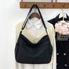 Canvas Bags For Women Vintage Handbags Casual Shoulder Crossbody Bag Eco Bag Korean Messenger Bag Unisex Black Shopper Bag