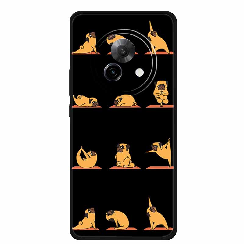 Black Silicone Case For Meizu Lucky 08 Case Luxury Protective Soft Phone Back Cover For Meizu Lucky 08 Case 6.78" Cartoon Shell