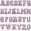 8Cm Color English Letter Embroidery Cloth Sticker Bag Patch Sticker Clothes Computer Embroidery Label Towel Embroidery Sticker