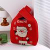 Fashion Reusable Christmas Knit Handbag Shopping Bags Weaving Handbags Handmade Wrist Bag Gifts Bag Snowflake Tote Bag