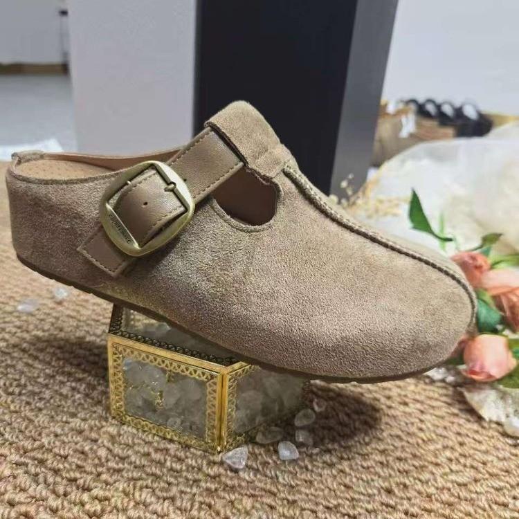 Fashion for Women Men Winter Fuzzy Cork Slippers Fur Cork Mules Short Plush House Cork Shoes Winter Zuecos Mujer