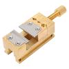 Copper Construction Watch Repair Vise Clamp Compact Holder Home Tool Wheel Holder Tool 0.2-1.5mm Hole Diameter Gold Color
