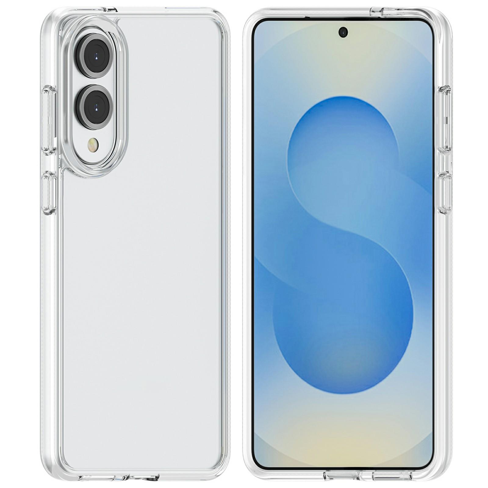 

For Samsung Galaxy S25 Edge Case PC+TPU Shockproof Clear Phone Cover Transparent