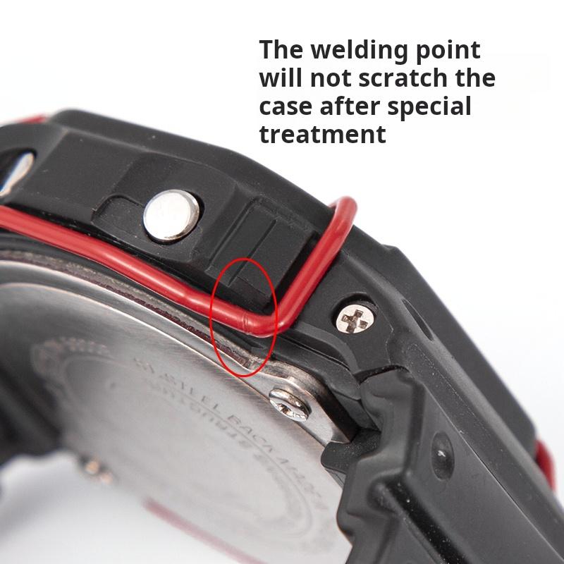 For Casio G-SHOCK Watch bumper block DW5600 DW5610 AE1200 anti-collision protection bar modified solid steel watch accessories