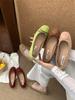 Korean version of small single shoes flat-soled soft-soled retro grandma shoes 2025 new bow-tie shallow mouth French ladyshoes