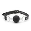 Silicone Sex Open Mouth Gag Ball Metal Rod PU Leather Strap Bdsm Gag Slave Bondage Restraints Sex Toys For Women Couples