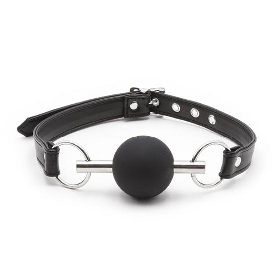 Silicone Sex Open Mouth Gag Ball Metal Rod PU Leather Strap Bdsm Gag Slave Bondage Restraints Sex Toys For Women Couples