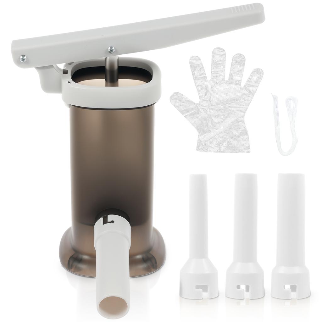 Manual Sausage Stuffer Machine Plastic Vertical Sausage Filling Machine Household Kitchen Homemade Sausage Tool Sausage Filler