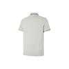 Li-Ning Solid Regular Sleeve Pullover Short Sleeve Polo Shirt Men Polo Shirts Camel-Gray APLU201-3