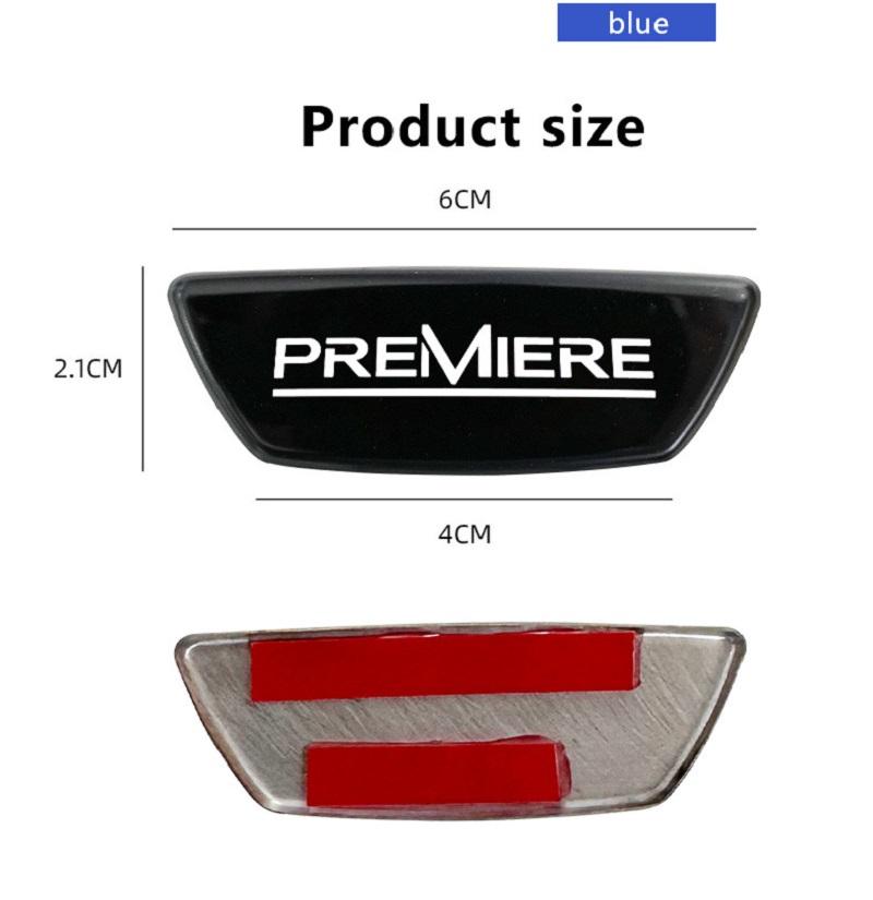 Car Steering Wheel Emblem Sticker Accessories For Renault RS GT Clio T Megane PARLS PREMIERE Captur Trafic Twingo Scenic 2 Kadjar