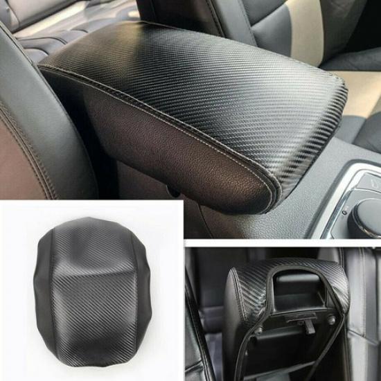 For 2011- Jeep Grand Cherokee Carbon Fiber Center Console Armrest Pad Cover