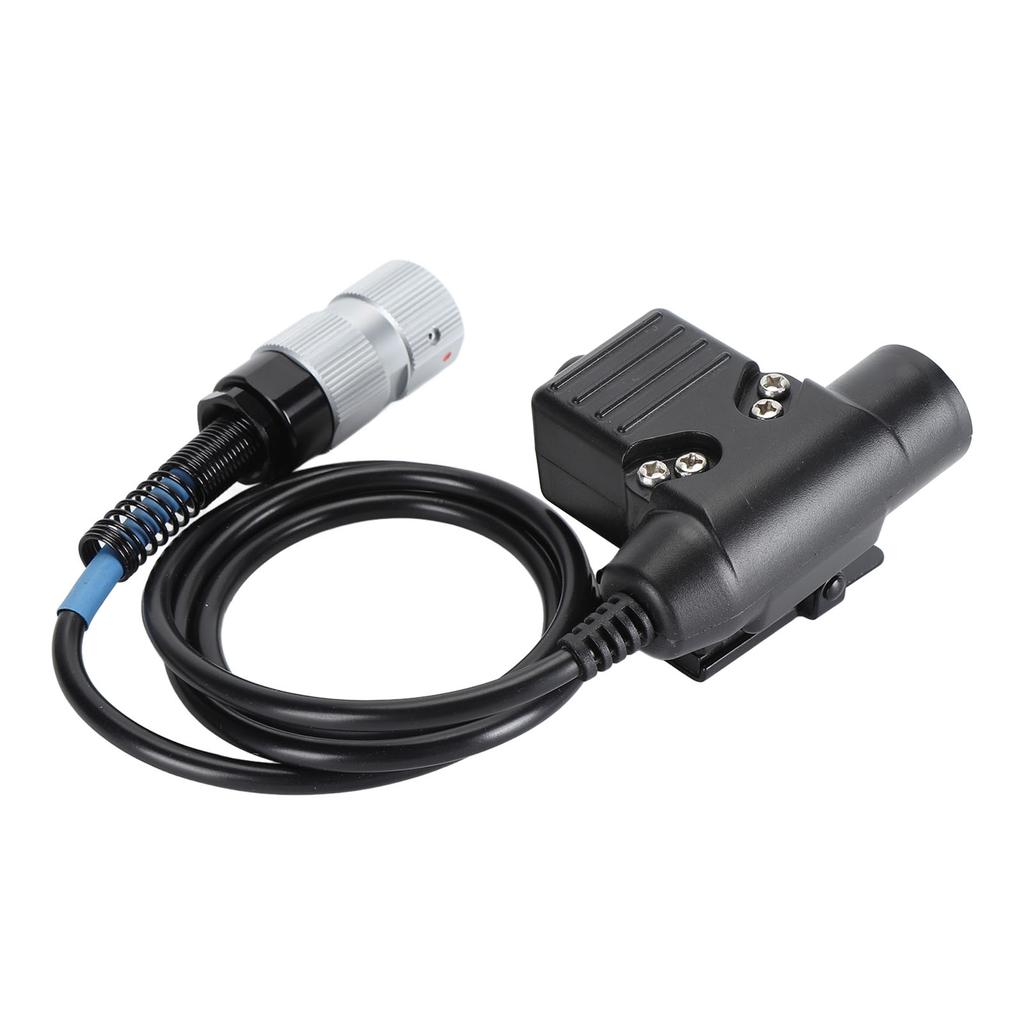 U94 6Pin Push To Talk Radio Headset Connector Replacement Handheld Radio Headset Adapter for PRC