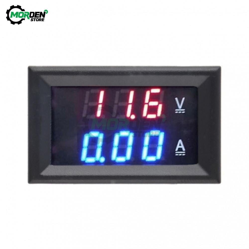 1.16Inch LED Digital Voltmeter Ammeter DC 1-111V 11A 11A 111A Panel Amp Volt Voltage Current Meter Tester Detector for Auto Car
