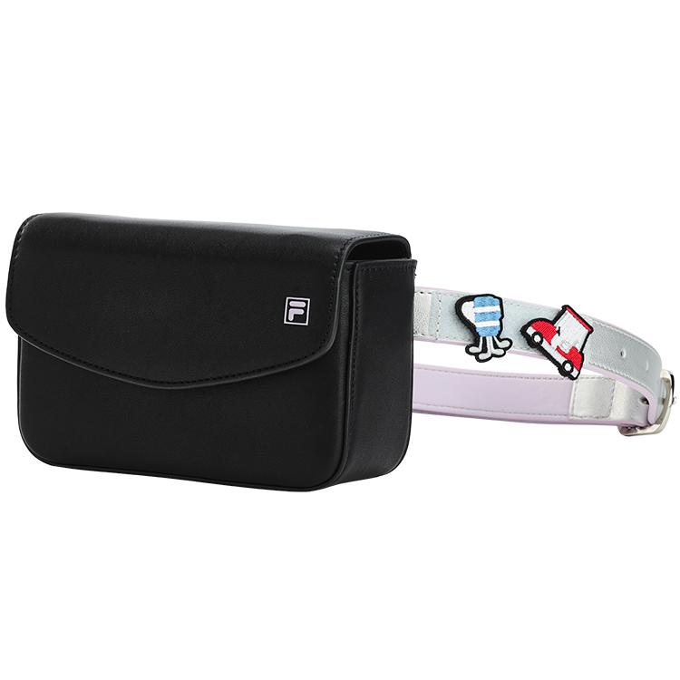 New FILA PU Fanny Pack Regular Women's Pitch Black A13W235168F-BK