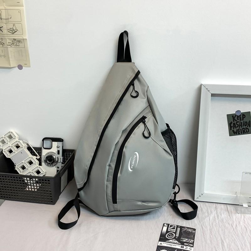 

Школьная сумка мужская сумка-мессенджер новая большая вместимость наплечная сумка женская сумка для отдыха уличный спорт студенческий рюкзак серый