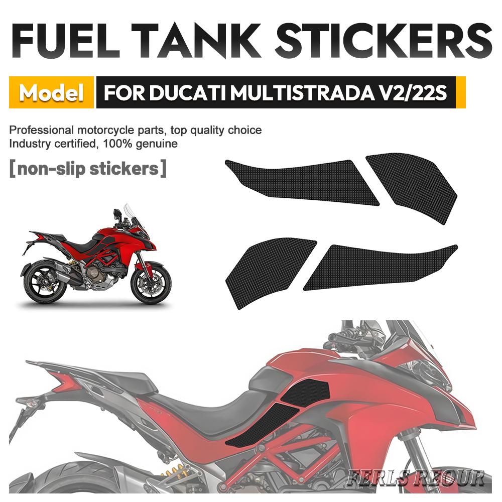 Silicone Gas Tank Pad Non-Slip Anti-Scratch Protector for Ducati multistrada 1200 2015-2018 Motorcycles