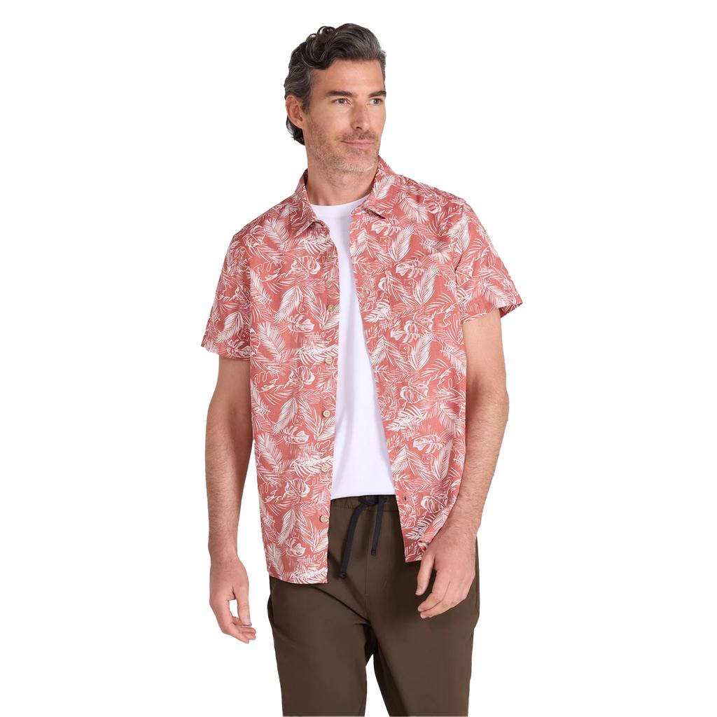 Mountain Warehouse Mens Tropical Leaves Short-Sleeved Shirt