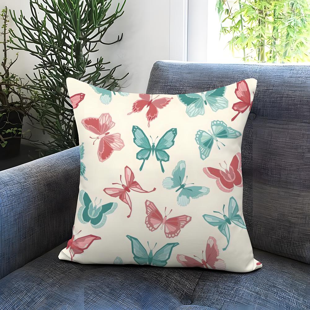 butterfly Cushion Cover Comfortable Reversible Pillow Cover Ideal for Car Sofa Bedroom  Beyond