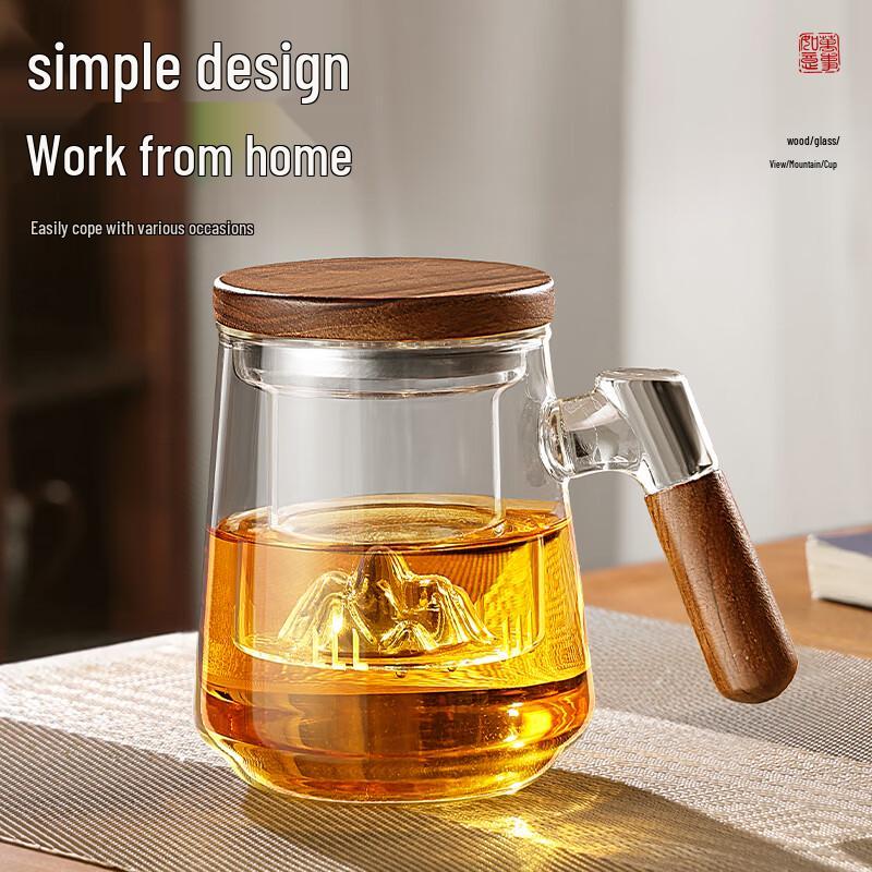 PAKCHOICE Glass Tea Infuser Mug