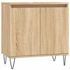 VidaXL Armoire de bain chêne sonoma 58x33x60 cm bois d'ingénierie 831583