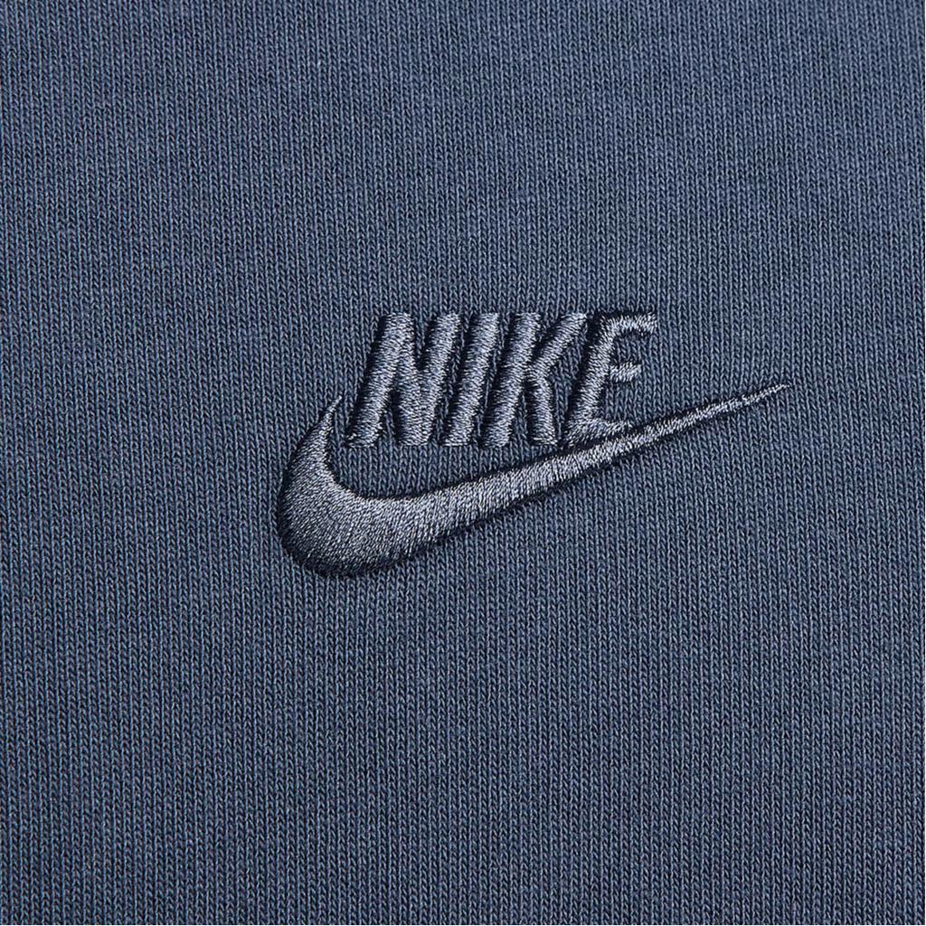 Nike Logo Embroidered Ribbed Crew Neck Sports Short Sleeve T-Shirt Men T-Shirts Thunder-Blue DO7393-437