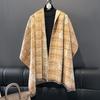 Autumn and winter new rose imitation cashmere scarf warm fashion versatile air conditioner shawl