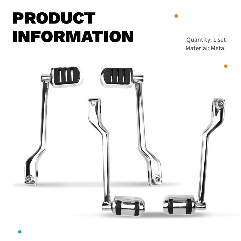 A58X-Front And Rear Heel Toe Shift Lever Pedal With Shifter Pegs For Touring Softail FL Trike