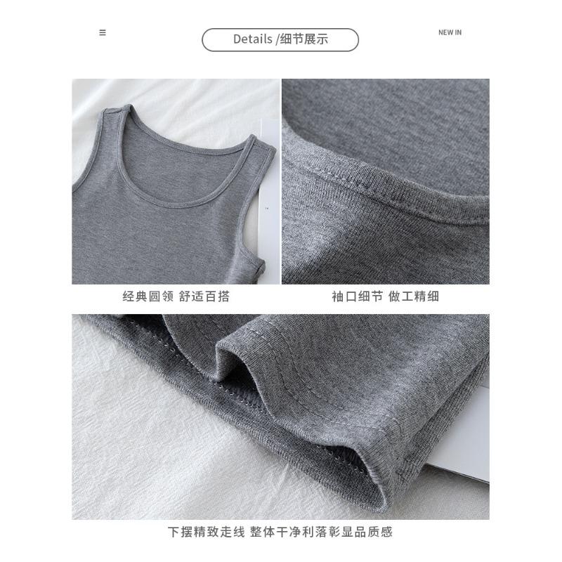 Medium and Long Neck Sling Vest Women's Summer Versatile Slim and Thin I-shaped Sleeveless Outer Top