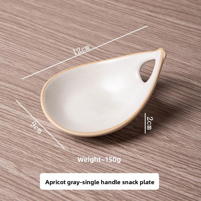 

Vintage Ceramic Single Handle Dipping Sauce Dish for Sushi Snacks Home Restaurant Use