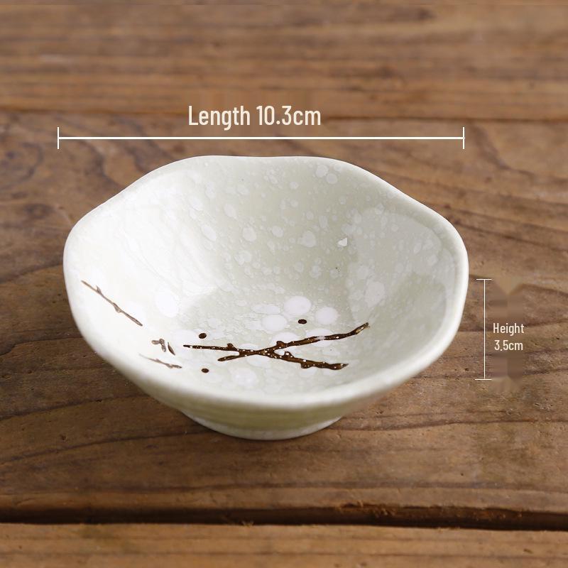 Japanese Style Dipping Sauce & Snack Dish Plate for Home, Restaurant, or Hotel Use
