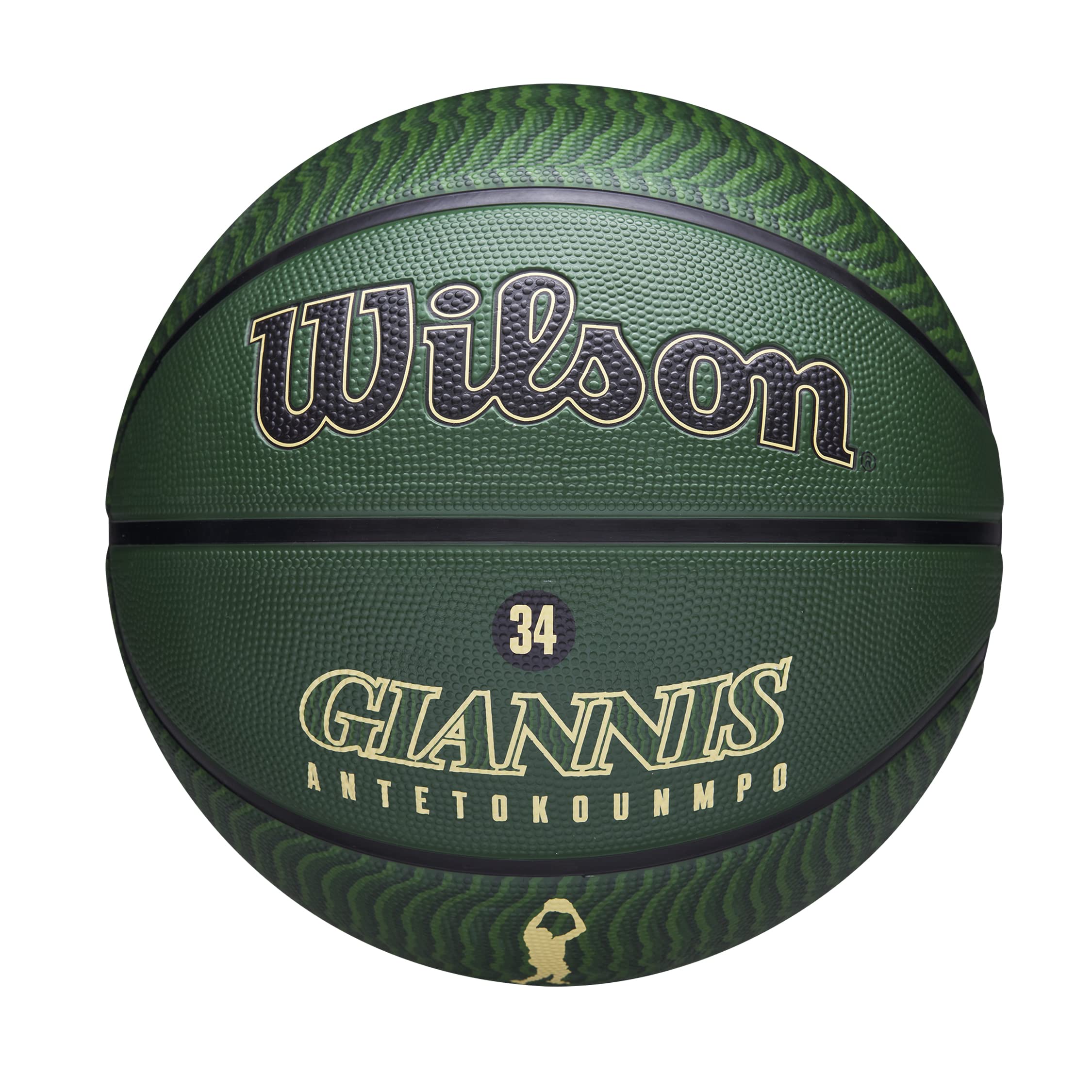 

Wilson Basketball NBA PLAYER ICON OUTDOOR Giannis WZ4006201XB7 Outdoor Size 7Approx. Диаметр 24,5 см ЗеленыйБежевый
