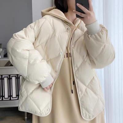 Parka courte et chaude pour femme, épaisse, couleur unie, ample, bouffante, manteau à col montant, vestes d'extérieur, automne hiver
