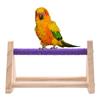 Parrot Grinding Claws Training Perch: Triangle Prickly Ash Wood Interactive Stand
