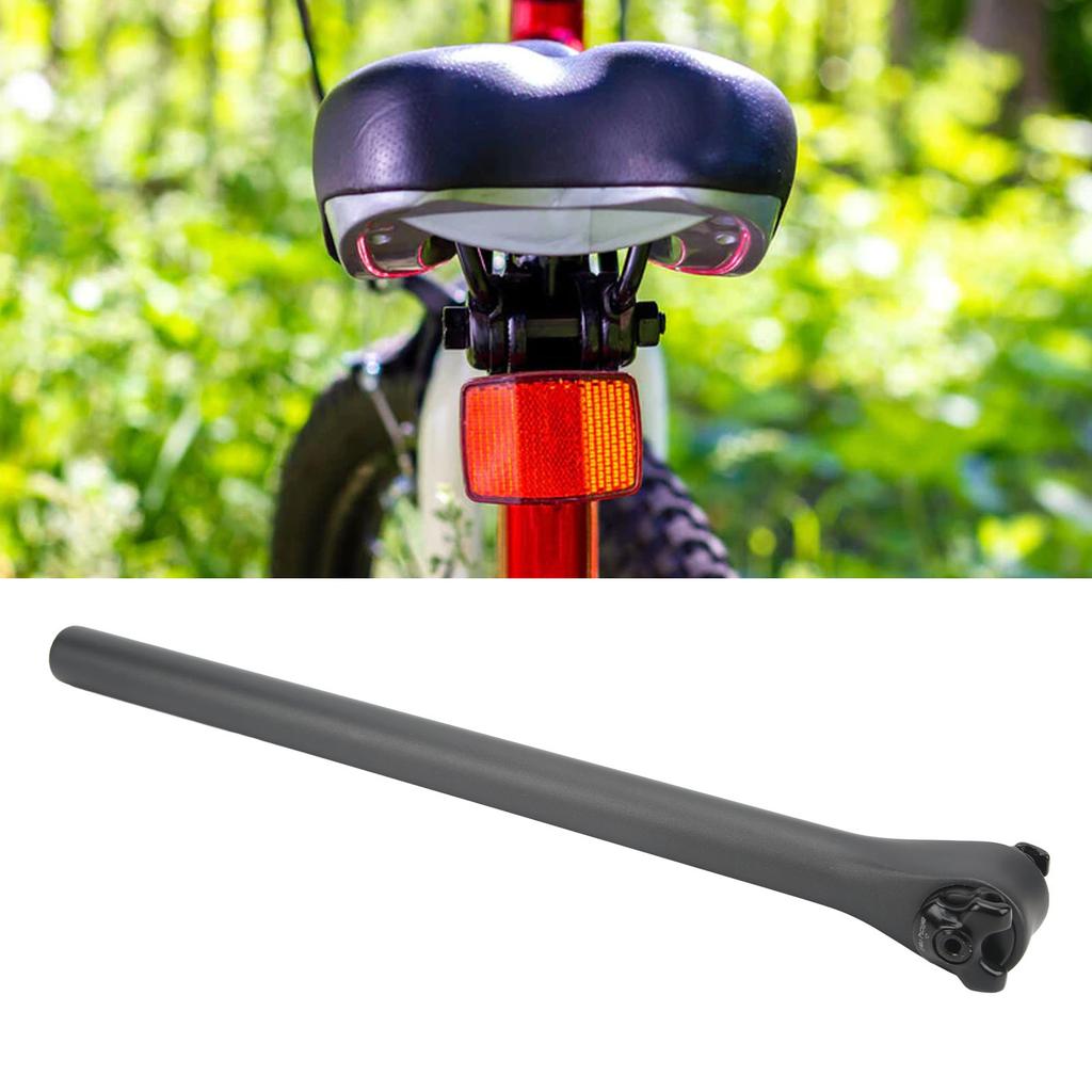 Bike Stpost Carbon   Lightweight Shock Absorption Bike Sting Accessories Black Gray Silver Matte