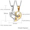 Her Matching Puzzle Stainless Steel Couples