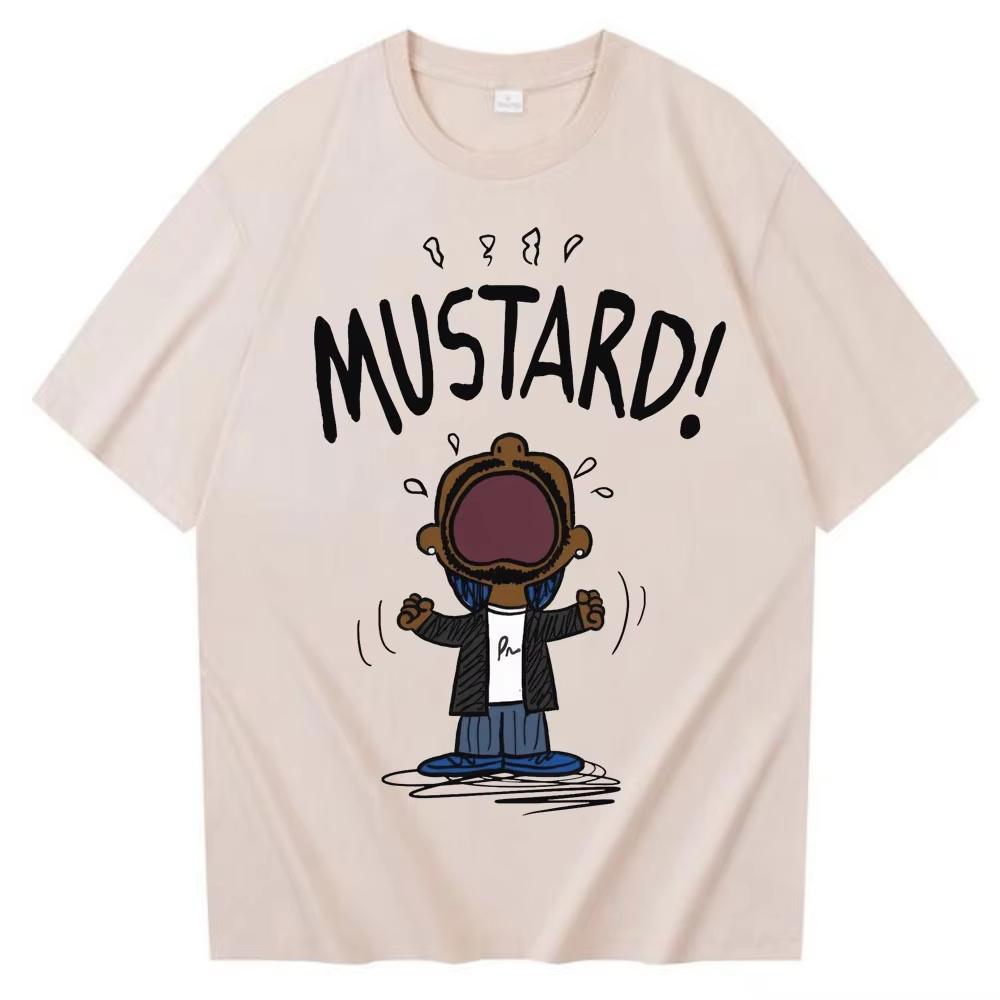 Funny Kl Mustard Meme Tshirt Unisex Unisex Short Sleeve Hip Hop Cotton Graphic Summer Tee Loose Music Lover Apparel