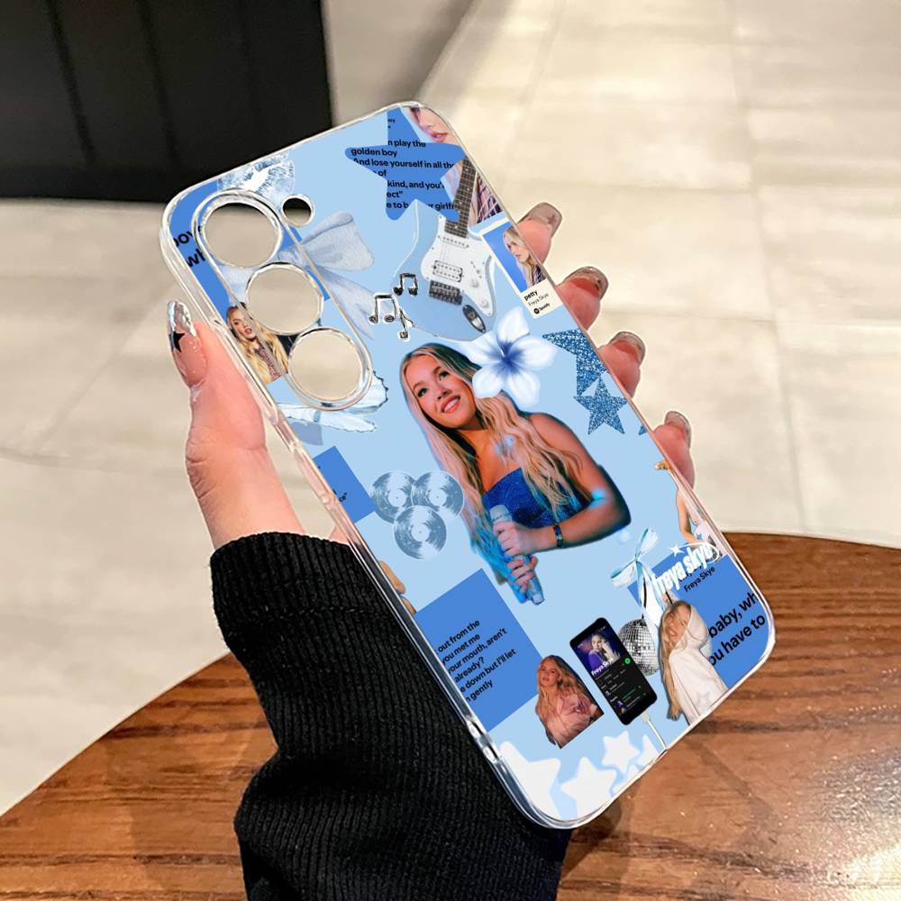 F-Freya Skye Singer Phone Case For SamsungA10,12,20,21S,30,31,40,50,51,52,70,71 Transparent Cover