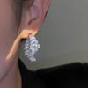 GemChic Women's Earrings Embed Zircon Twigs With Double-Sided Earrings Light Luxury Ear Stud Needle Fashion Earrings Birthday Christmas Jewelry Gift