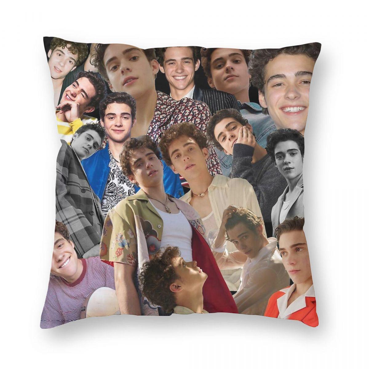 Joshua Bassett Collage Square Pillowcase Polyester Linen Velvet Creative Zip Decorative Throw Pillow Case Bed Cushion Wholesale 30x30cm