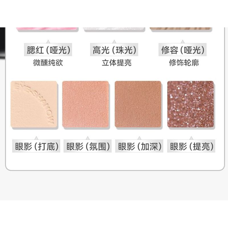 NOVO - Blooming 27 Color Eyeshadow Comprehensive Palette - 2 Types