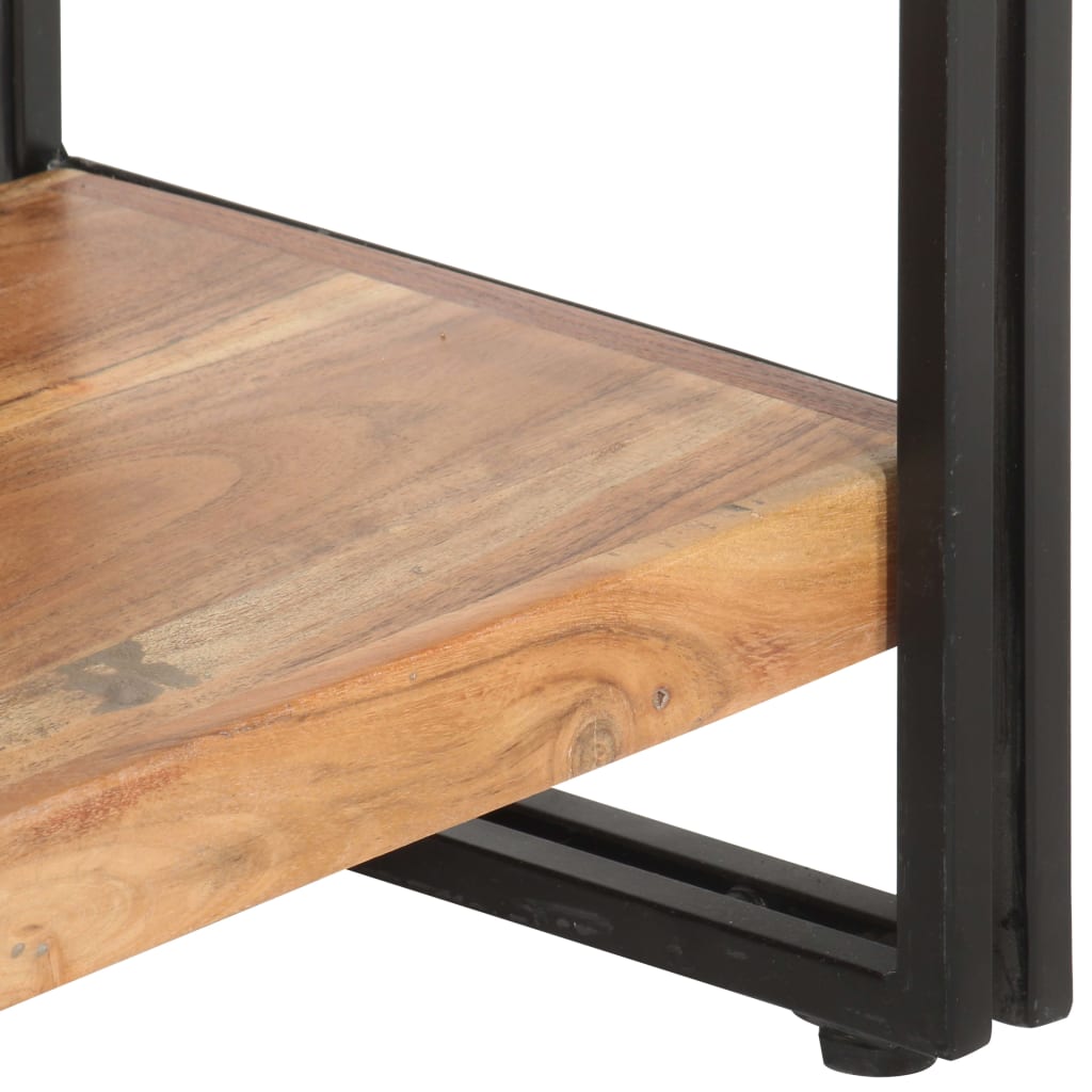 Bookshelf 5 Shelves 90 X 30 X 180 Cm Solid Acacia Wood